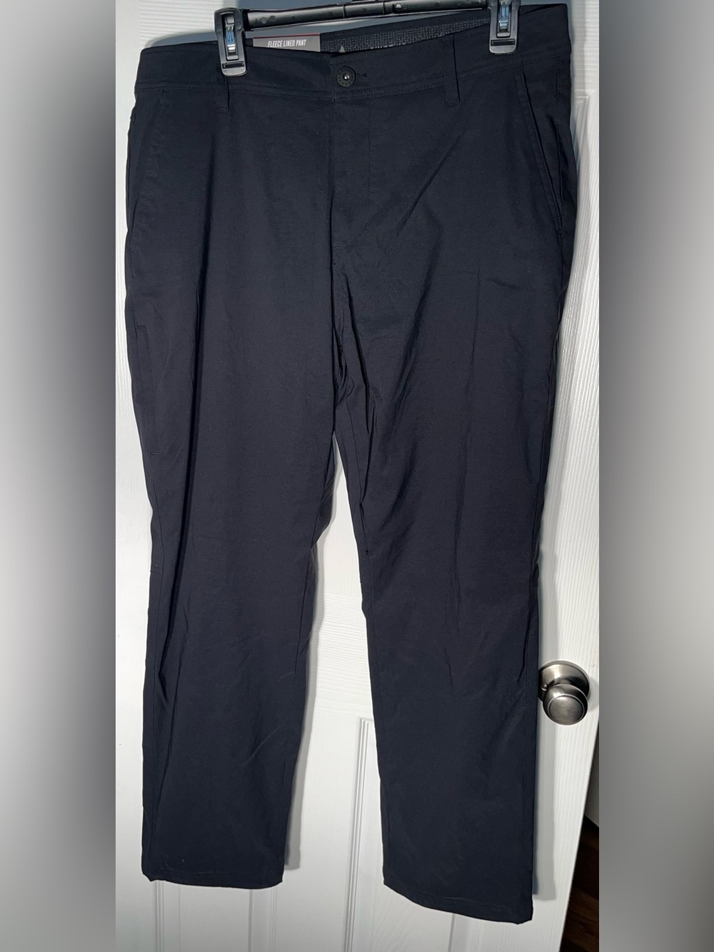 NWT Gerry Men’s Fleece Lined Pant Black Size 34 x 32 Stretch Water Resistant